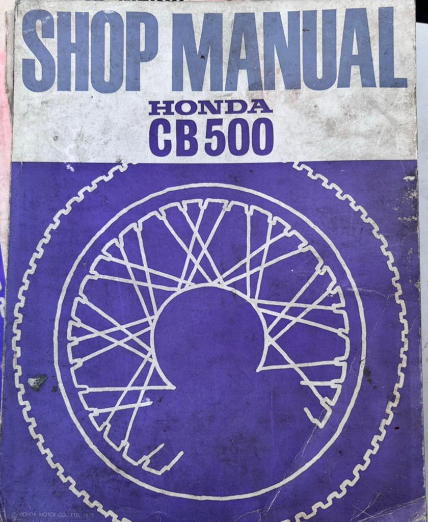 Shopmanual Honda CB500 Four 1973-, Ophalen of Verzenden, Honda