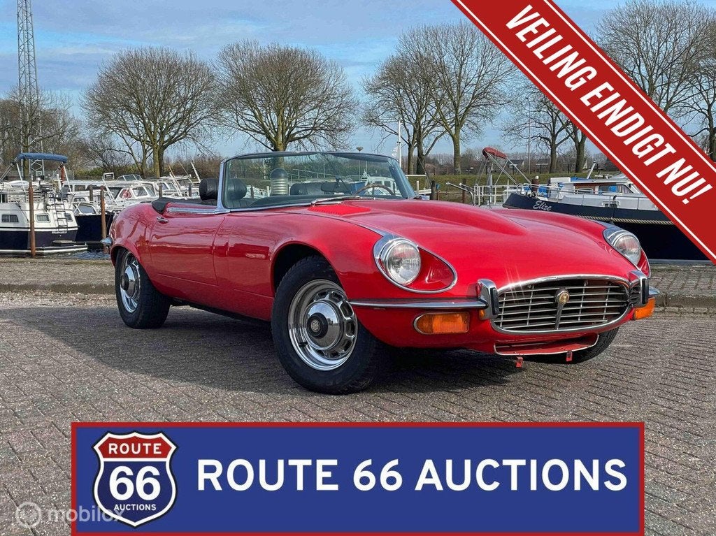 Jaguar E-Type Series 3 Cabriolet | 1971 | Route 66 Auctions, Autos, Achat, Entreprise, Boîte manuelle, Autre carrosserie
