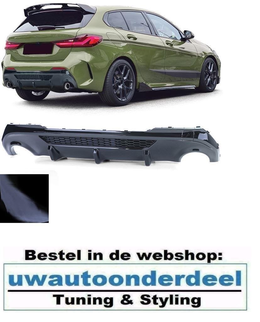 Diffuser Glans Zwart Voor Bmw 1 serie F40 M Pack, Verzenden