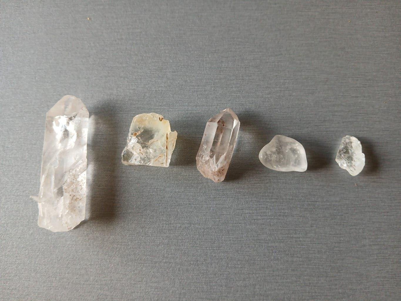 pierres de collection cristal de roche, Collections, Enlèvement ou Envoi, Minéral
