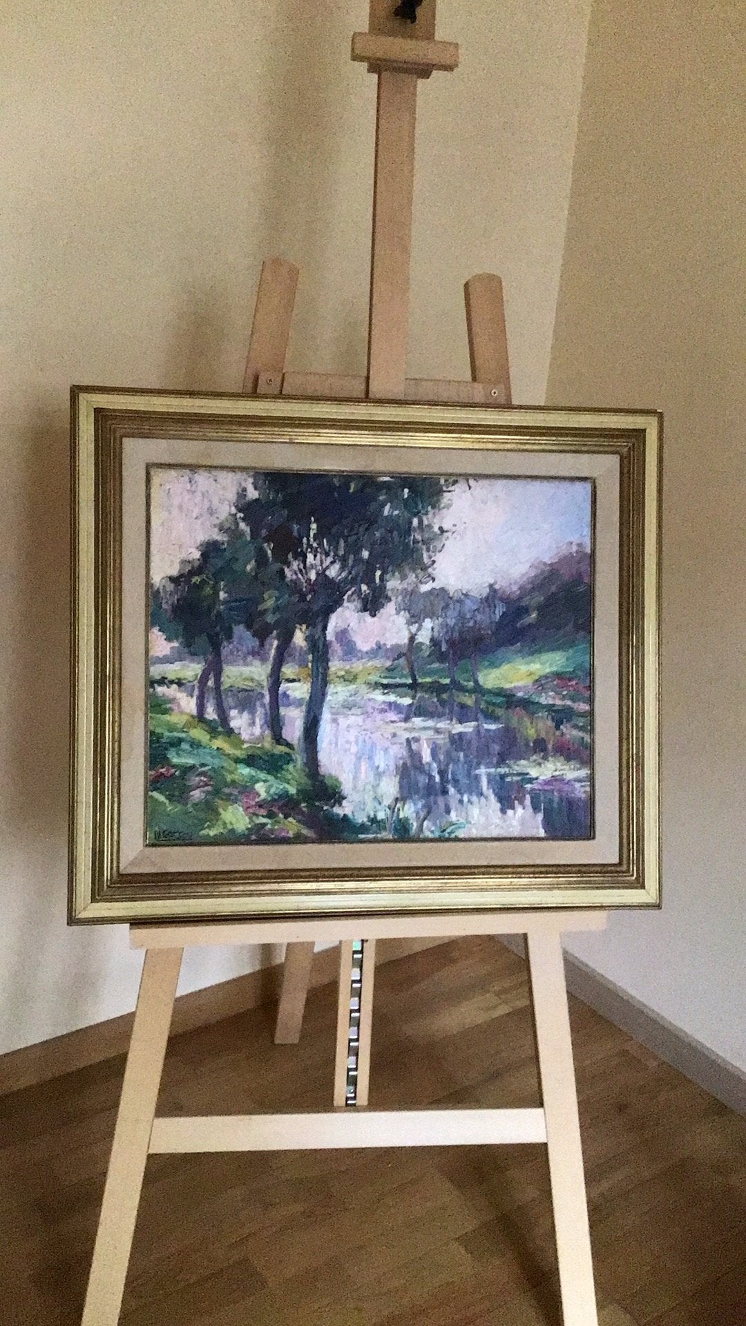 Peinture de paysage, Hobby & Loisirs créatifs, Enlèvement, Comme neuf