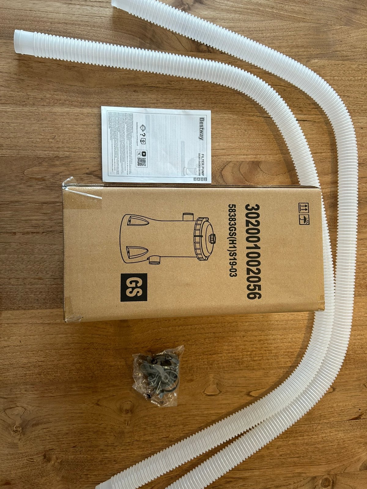 Filter Bestway + 2 leidingen + klemmen, Tuin en Terras, Ophalen, Nieuw, Filter