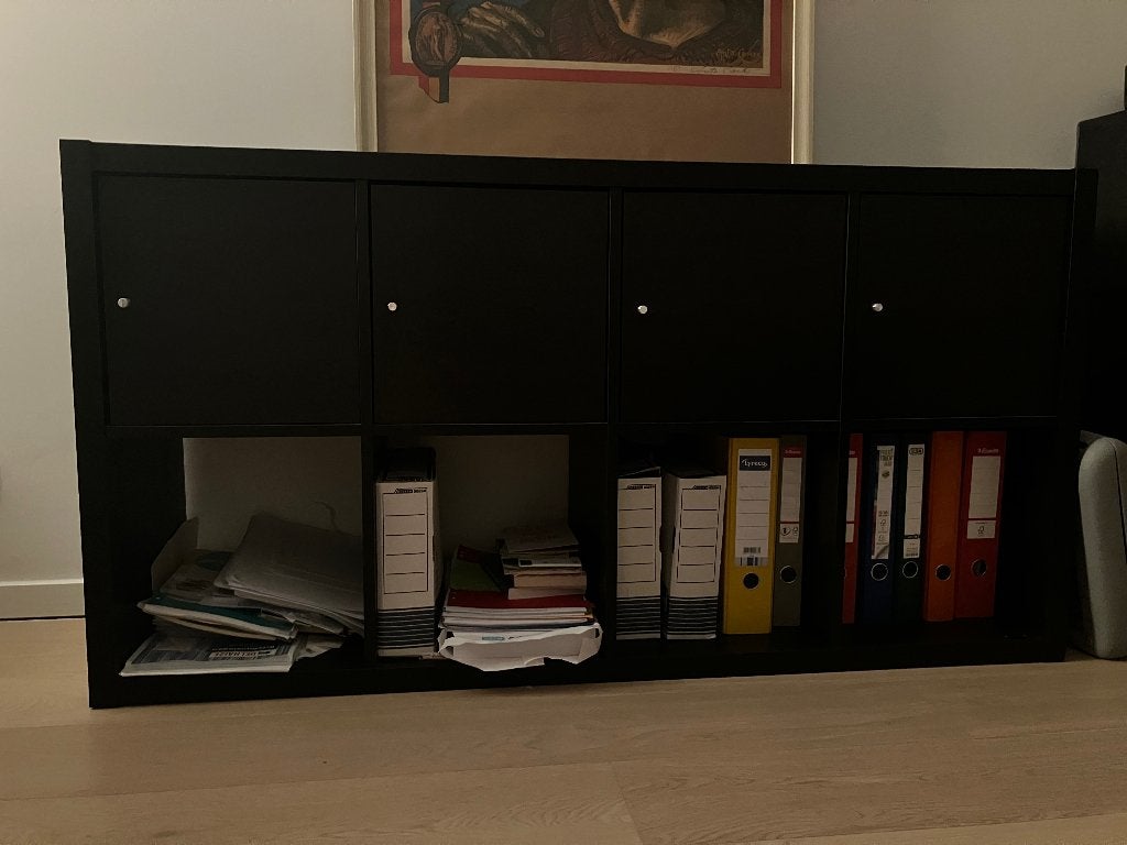 Étagère kallax IKEA noire, Enlèvement, Utilisé