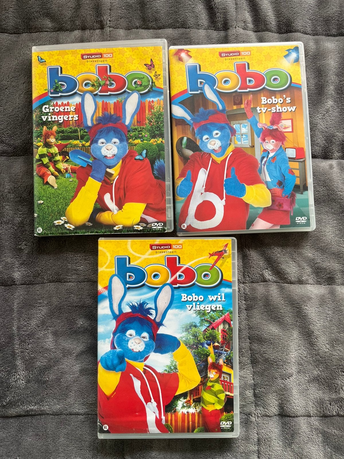 Set 3 dvd’s Bobo, Ophalen, Zo goed als nieuw