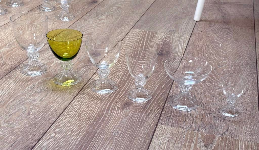 67 verres Val Saint Lambert (différents types), Collections, Enlèvement, Comme neuf