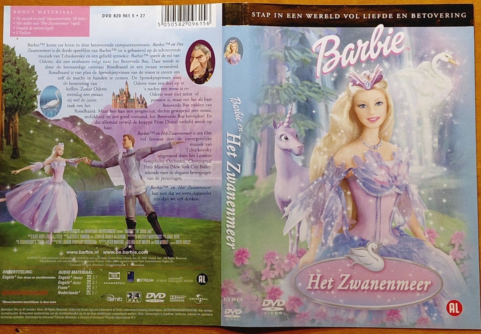 Barbie en Het Zwanenmeer DVD - Betoverend Sprookje, Avontuur, Gebruikt, Alle leeftijden, Ophalen of Verzenden