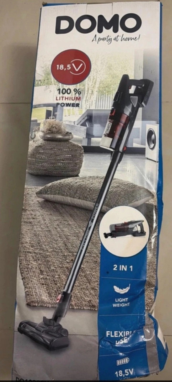 Aspirateur DOMO neuf, Neuf, Aspirateur balai, Autres marques, Moins de 1 200 watts
