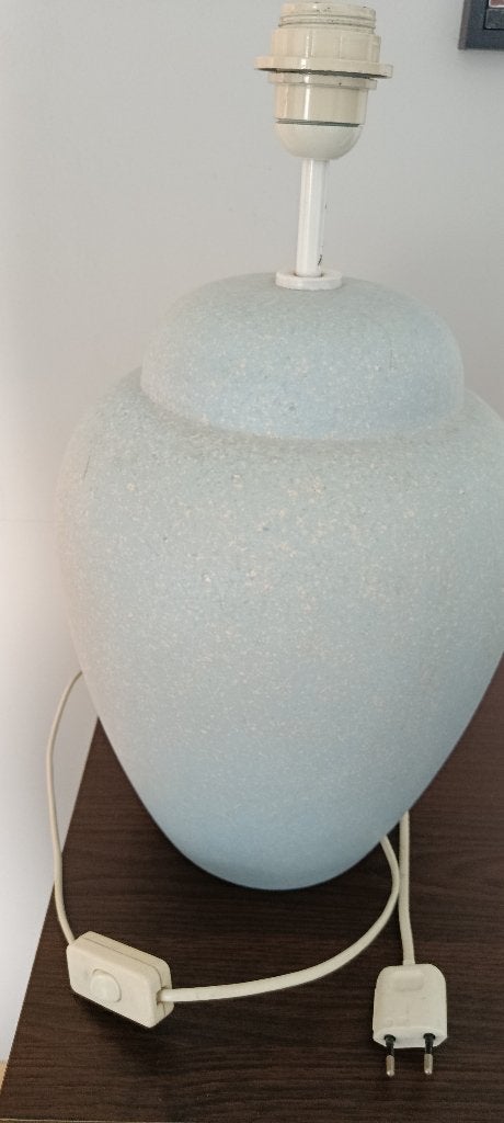 Lampe céramique vintage d'occasion, Bleu, Enlèvement, Utilisé, Pierre/céramique