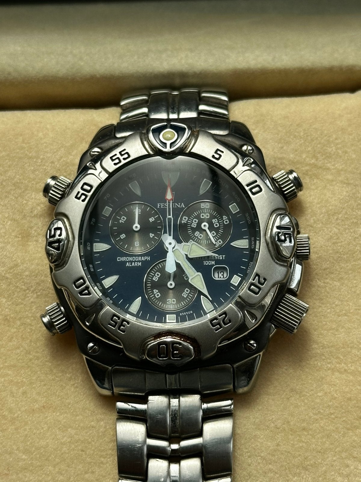 Festina Chrono alarm horloge, Enlèvement ou Envoi, Utilisé, Autres marques