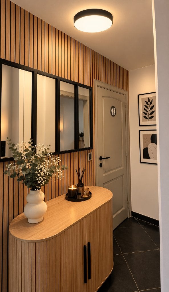 Grand miroir style industriel, Antiek en Kunst, Ophalen, Rechthoekig, 100 tot 150 cm, Minder dan 100 cm