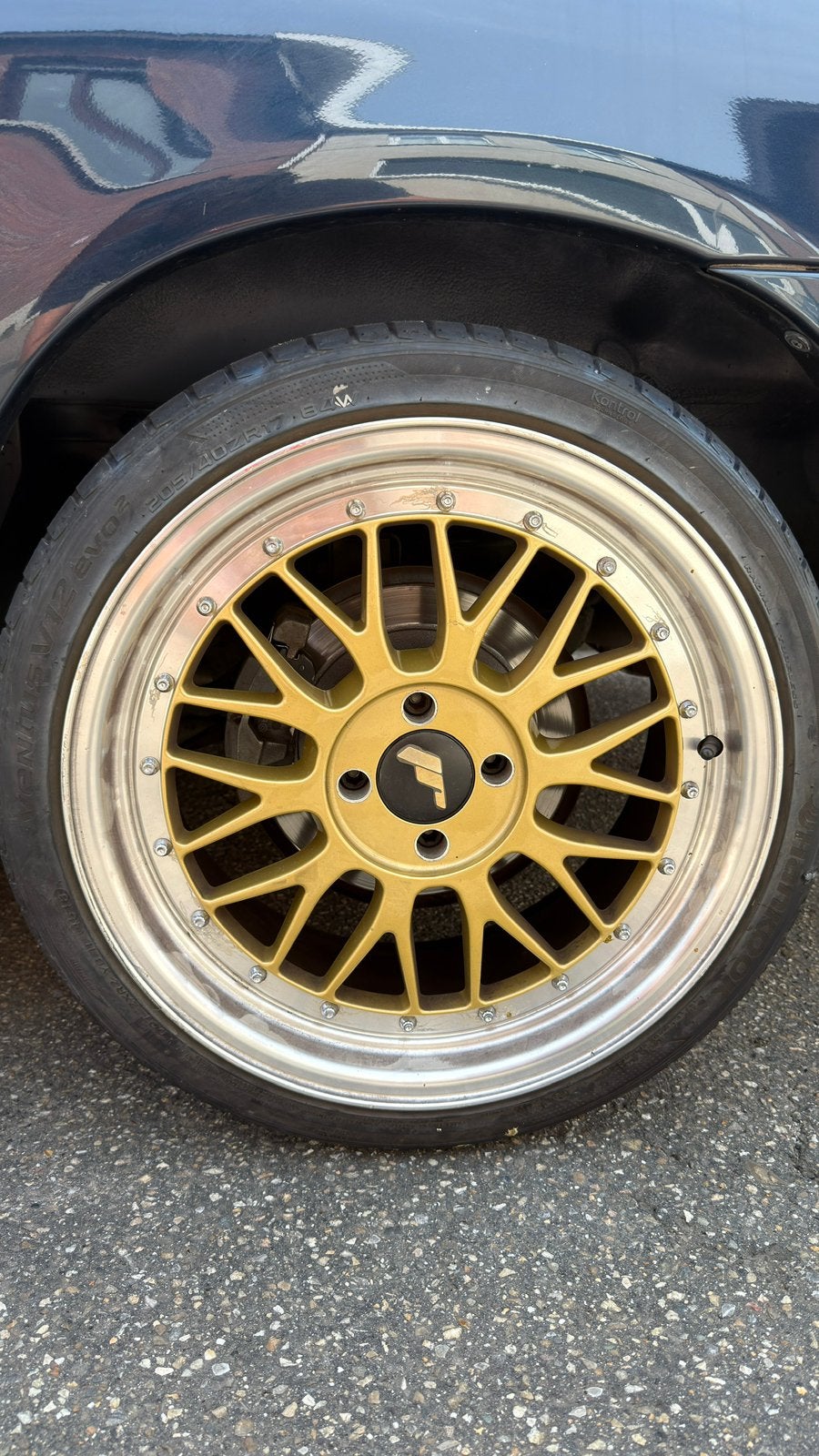 Roues de course japonaises 205/40 ZR 17 pouces 4x100, Enlèvement ou Envoi, Utilisé