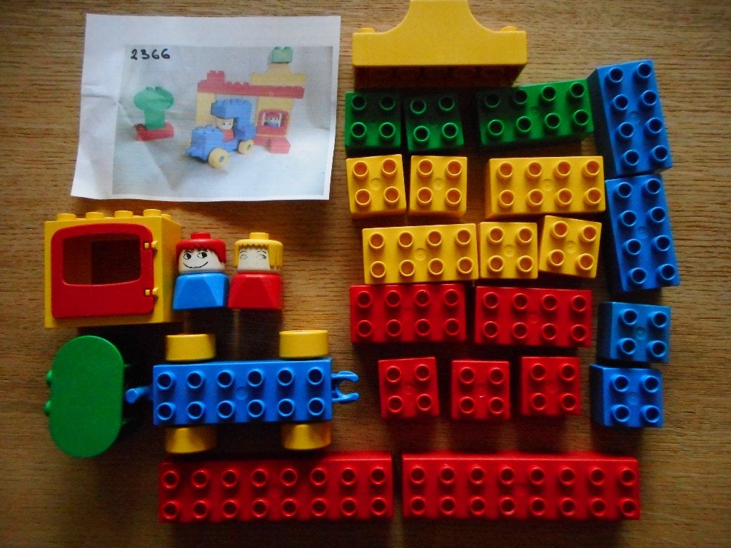 Lego Duplo 2366 - Basis set - Huis en auto, Enlèvement ou Envoi, Ensemble complet, Utilisé, Duplo