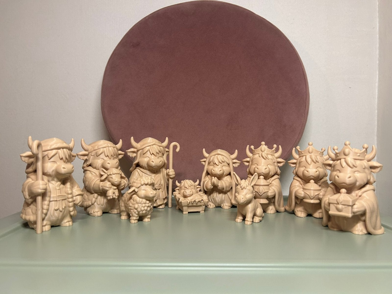 Schotse Hooglander kerststal figuren, Ophalen of Verzenden, Nieuw