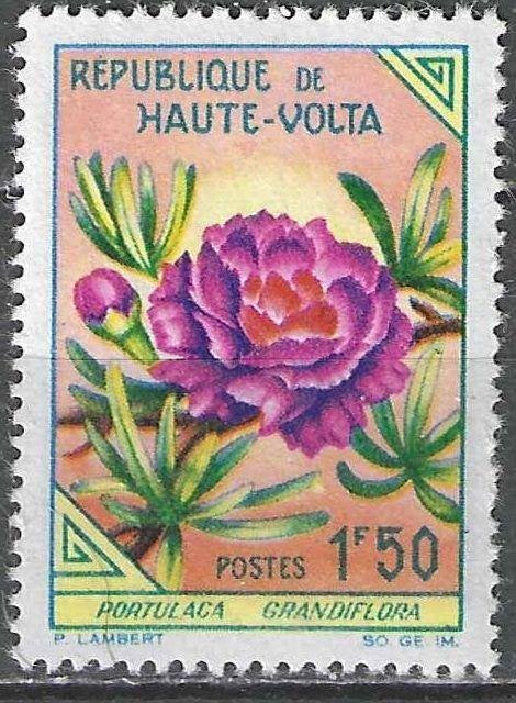 Opper-Volta 1963 - Yvert 115 - Mosroosje (ST), Verzenden, Gestempeld