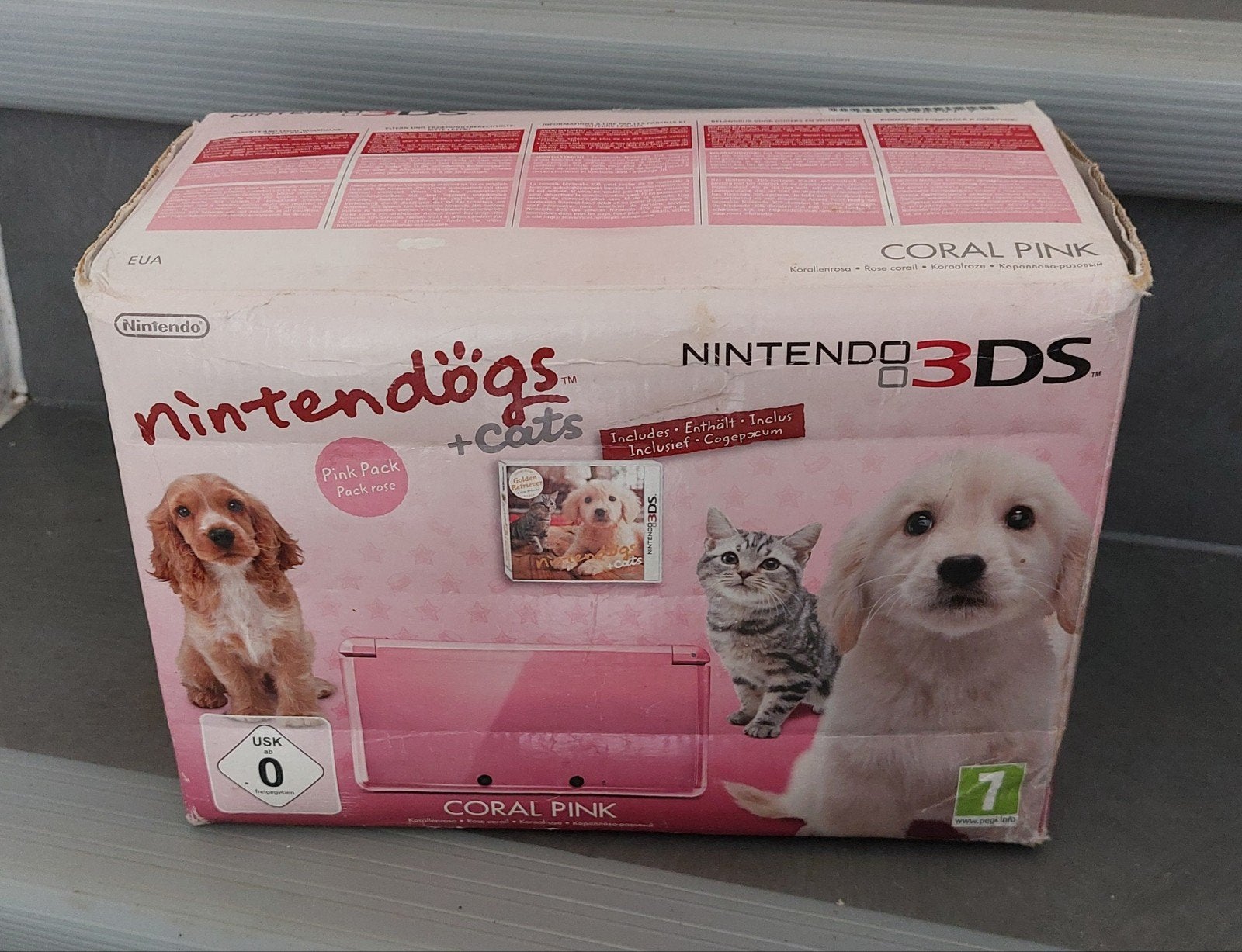 Pack édition limitée Nintedo 3DS Nindedogs + cats, Enlèvement ou Envoi, Rose, Comme neuf, 3DS