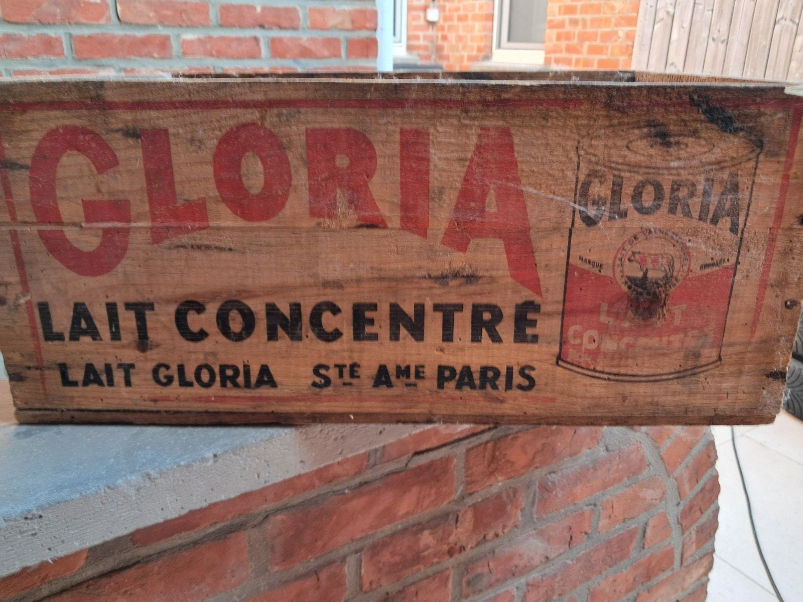Gloria lait concentreer houten kist, Huis en Inrichting, Woonaccessoires | Kisten, Ophalen