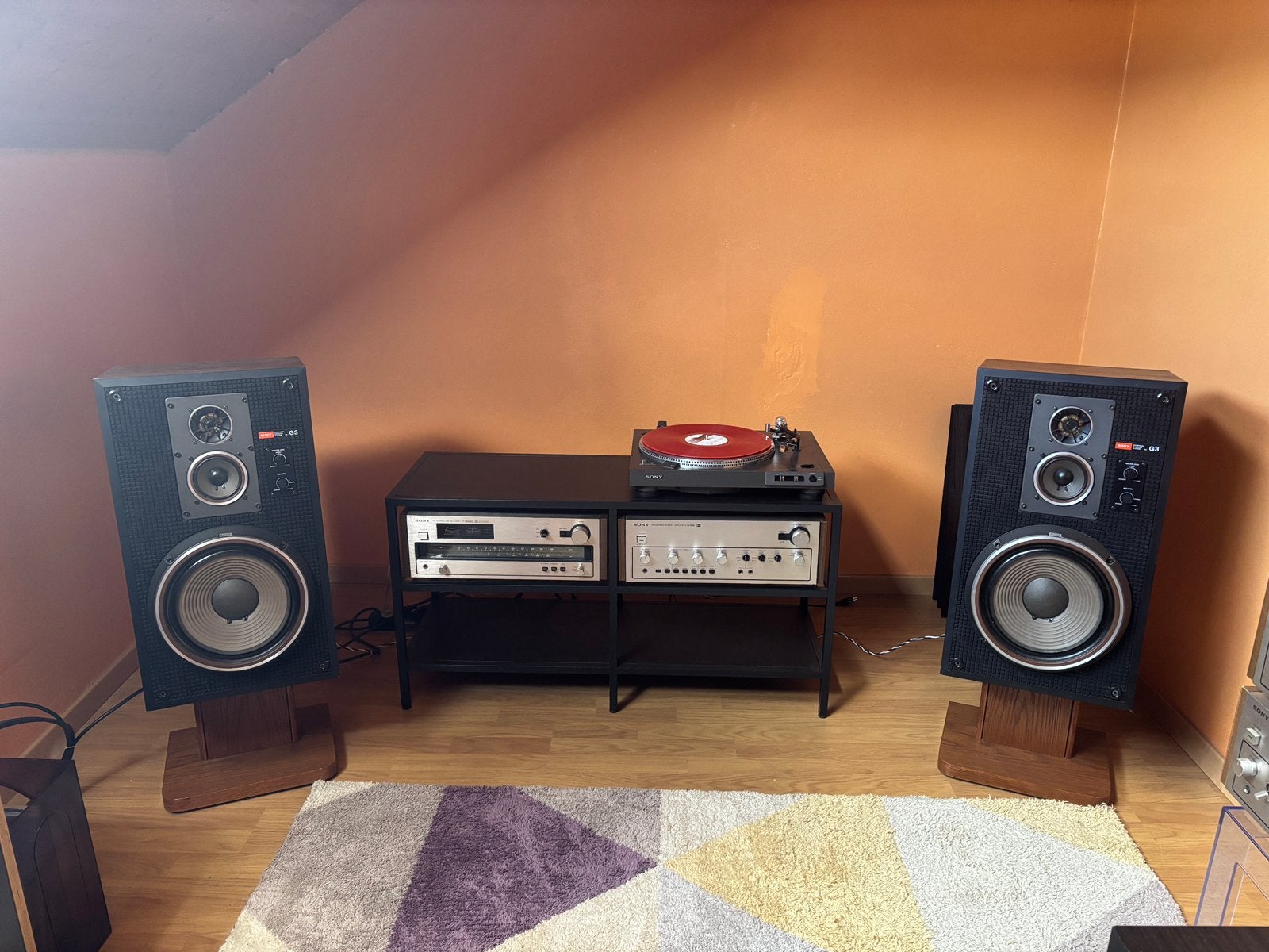 vintage Sony: TA-4650 VFET , Sony PS-X7 , Sony SS-G3, Enlèvement, Comme neuf, Sony