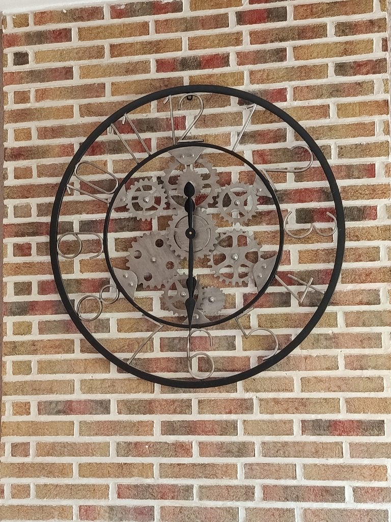 Horloge, Huis en Inrichting, Ophalen, Wandklok, Zo goed als nieuw, Zwart