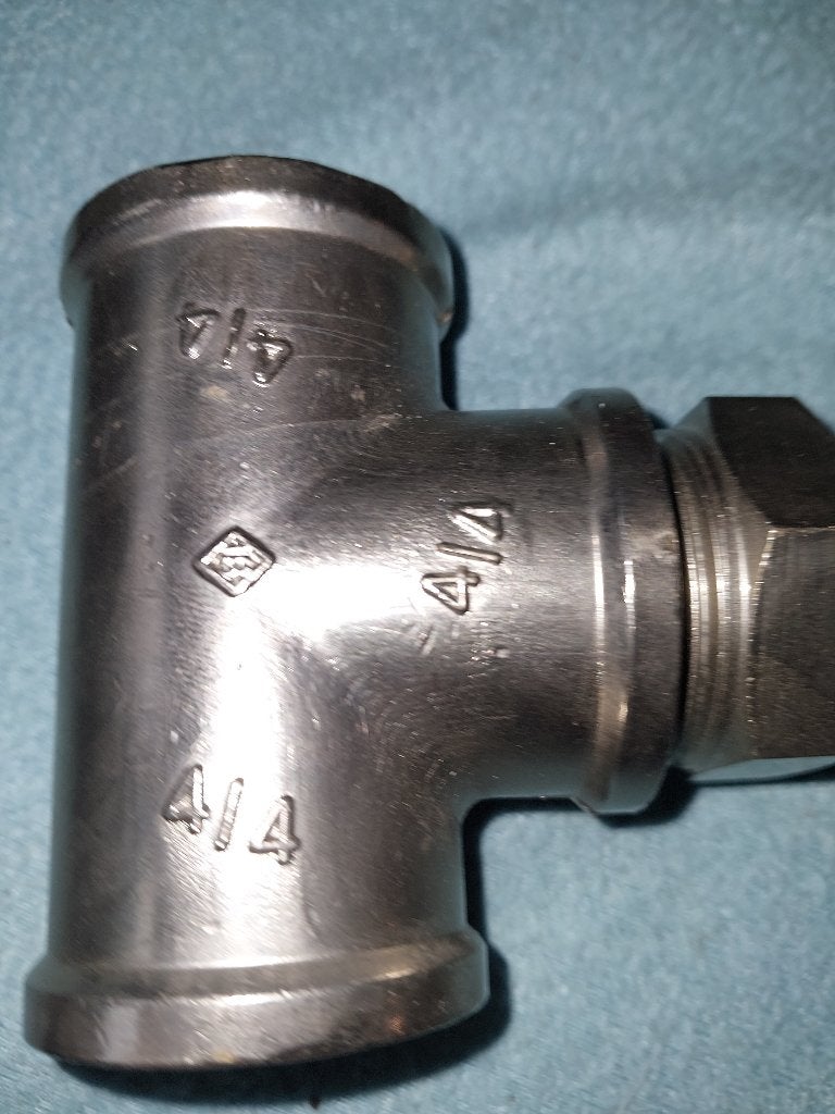 metalen T-stuk voor leidingwerk, Bricolage & Construction, Enlèvement ou Envoi, Neuf, Fer