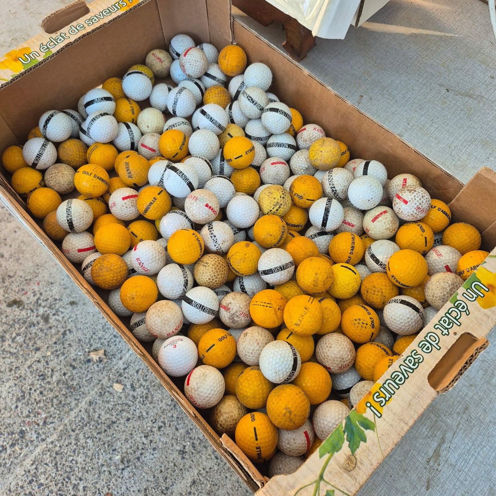 Lot golfballen range, Ophalen, Gebruikt, Bal(len)