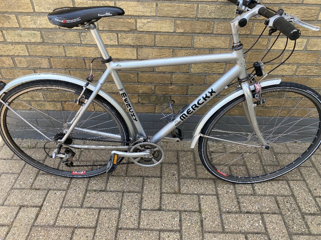 stadsfiets- eddy merckx- aluminium - herenfiets, Autres marques, Vitesses, Frein sur jante, Enlèvement