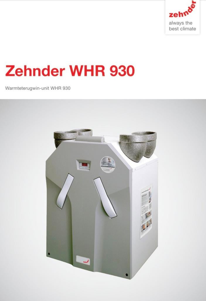 Ventilatieunit storckair/zehnder nieuw., Ophalen