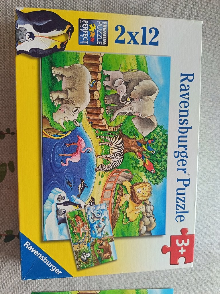 2 Puzzle animaux de 2 x 12 pièces avec poster modèle, Enfants & Bébés, Jouets | Puzzles pour enfants, Enlèvement, 10 à 50 pièces