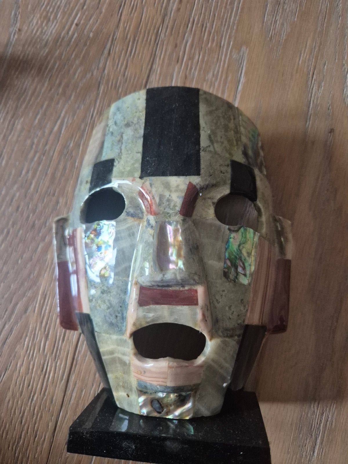 vintage azteken dodenmasker maya azteken rariteit, Antiquités & Art, Enlèvement ou Envoi