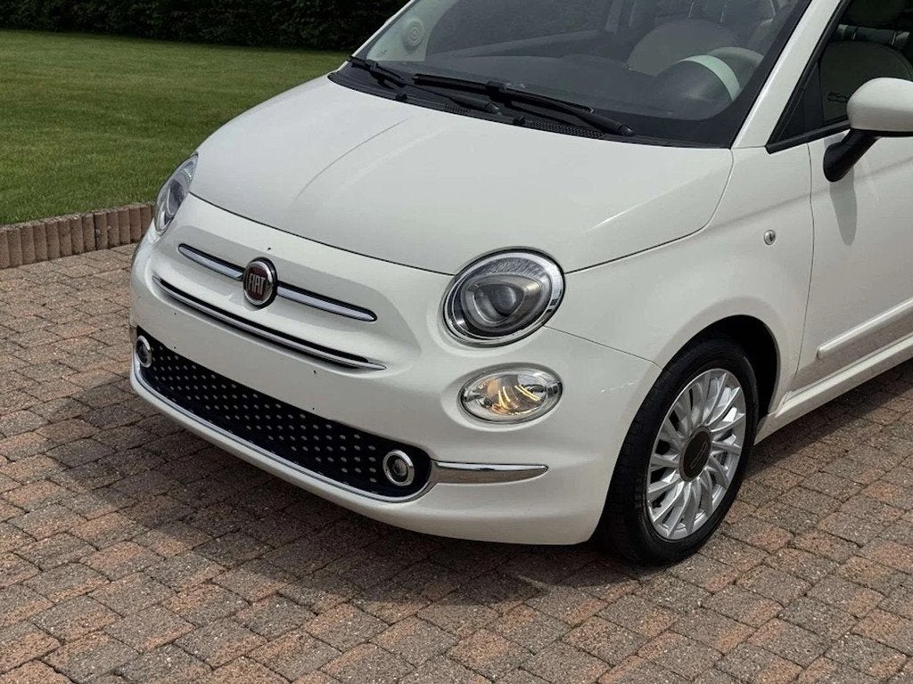 Fiat 500 / 3D / OPEN DAK / CARPLAY / NAVI / AC / PARK SENS, 4 zetels, Gebruikt, Wit, Bedrijf