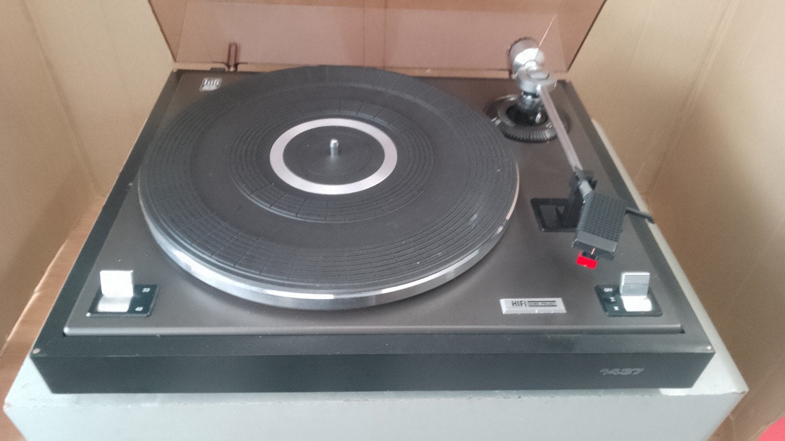 Prachtige platen speler Philips werkt perfect koopje, TV, Hi-fi & Vidéo, Tourne-disques, Enlèvement, Philips
