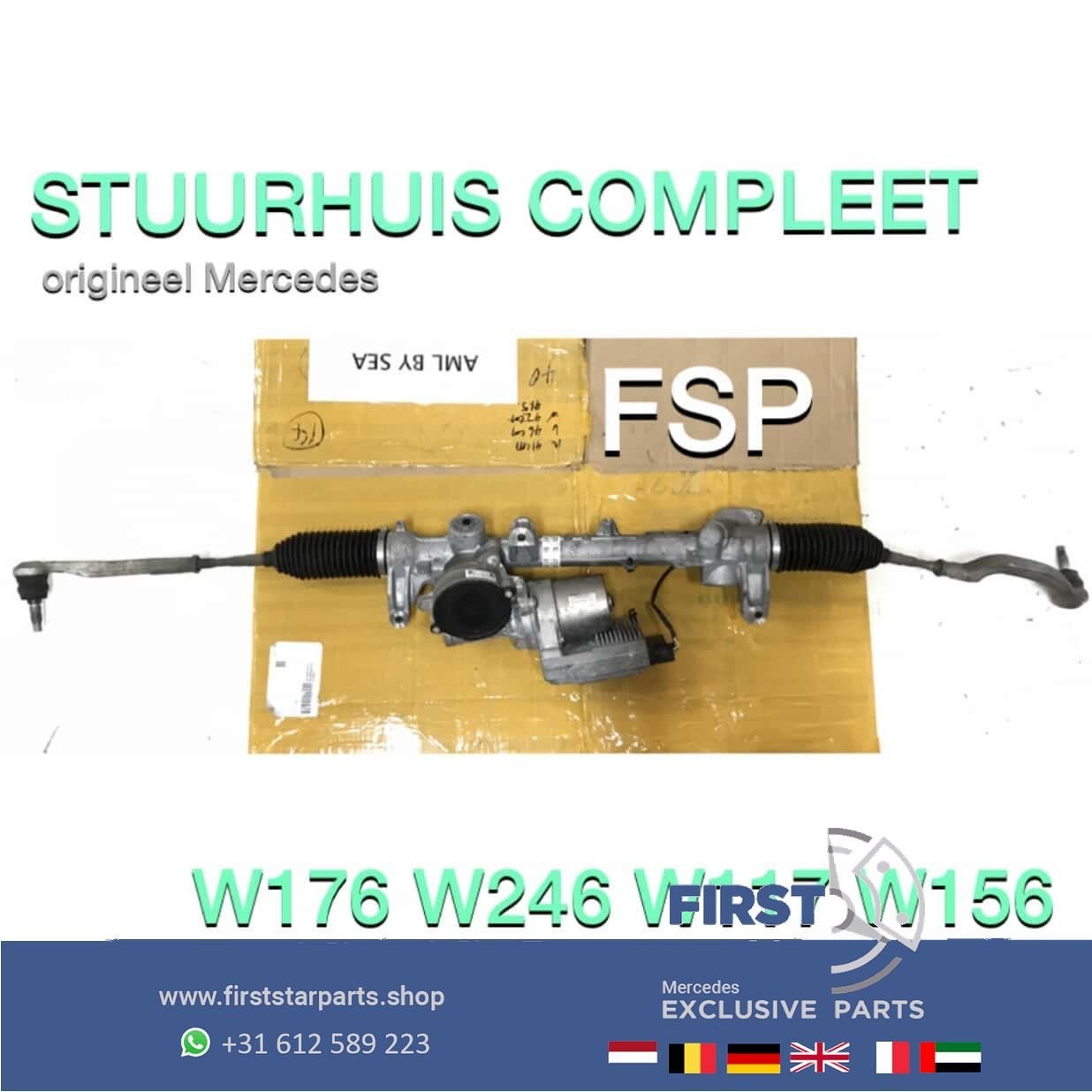 Elektrisch stuurhuis COMPLEET W176 A W246 B W117 CLA W156 GL, Gebruikt, -, Ophalen of Verzenden, -