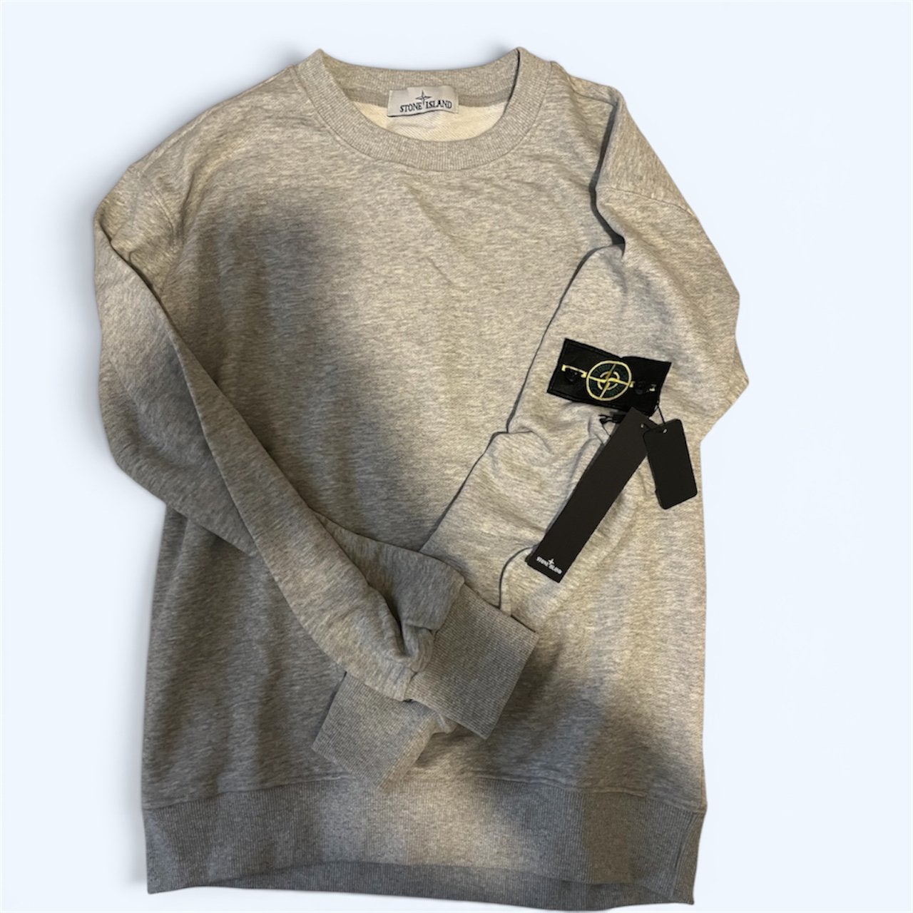 Stone island sweate, Ophalen, Zo goed als nieuw, Maat 48/50 (M), Zilver
