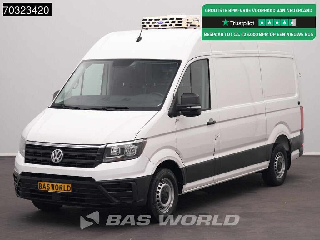 Volkswagen Crafter 140pk Koelwagen L3H3 Carrier Citimax 280, Stof, Gebruikt, Euro 6, 4 cilinders