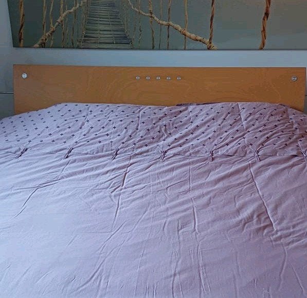 Design tweepersoonsbed Hülsta verstelbaar hoofd/voeteinde, Ophalen, Tweepersoons, Modern