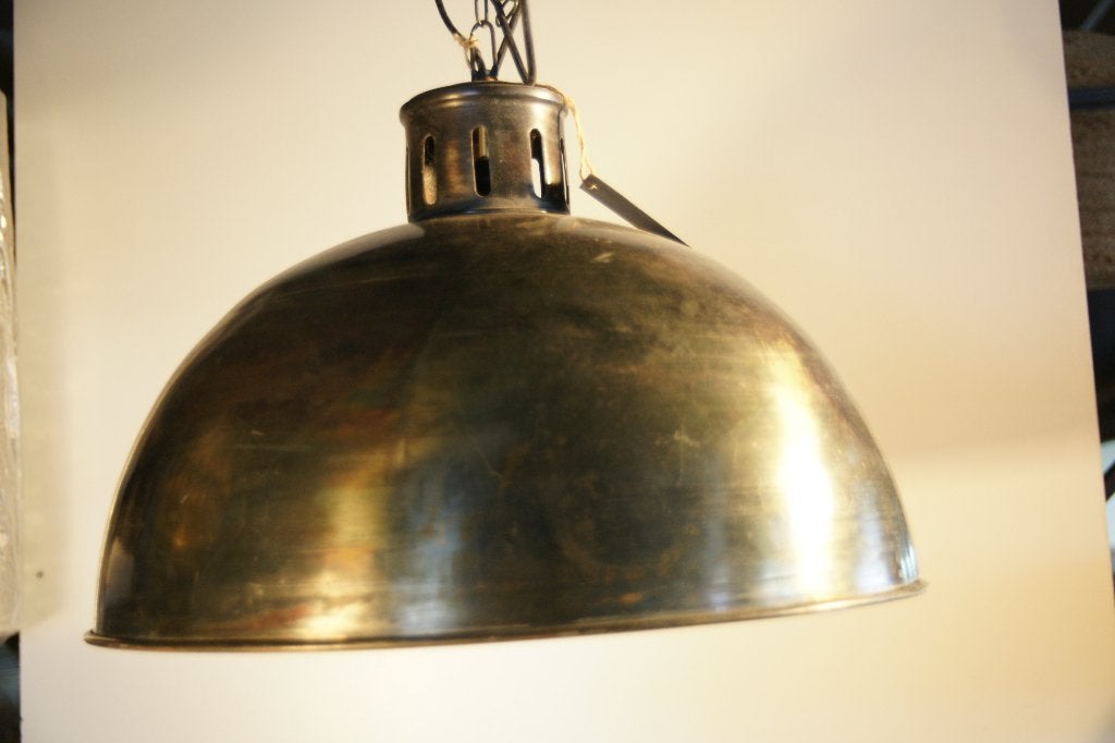 Koperen, rustiek, retro hanglamp, Moins de 50 cm, Comme neuf, Enlèvement, Rustiek, industriëel