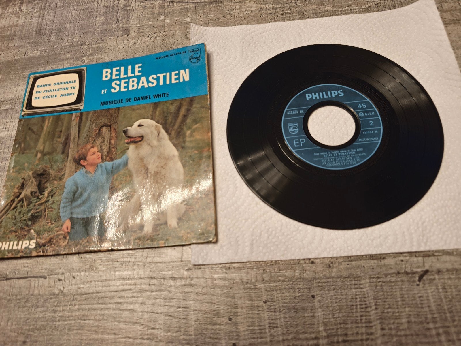 Belle et Sébastien – Bande originale – EP 45 Tours Philips, CD & DVD, EP, Enlèvement, EP