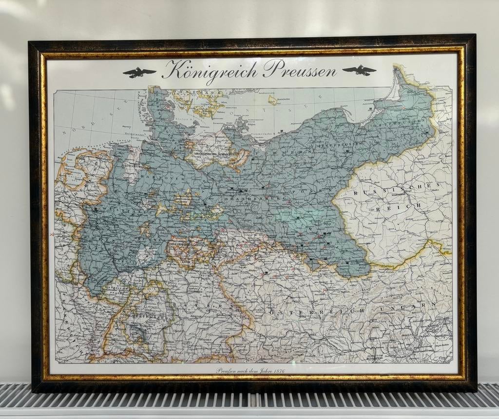 historische kaart – Königreich Preussen, Boeken, Ophalen, Zo goed als nieuw, Duitsland
