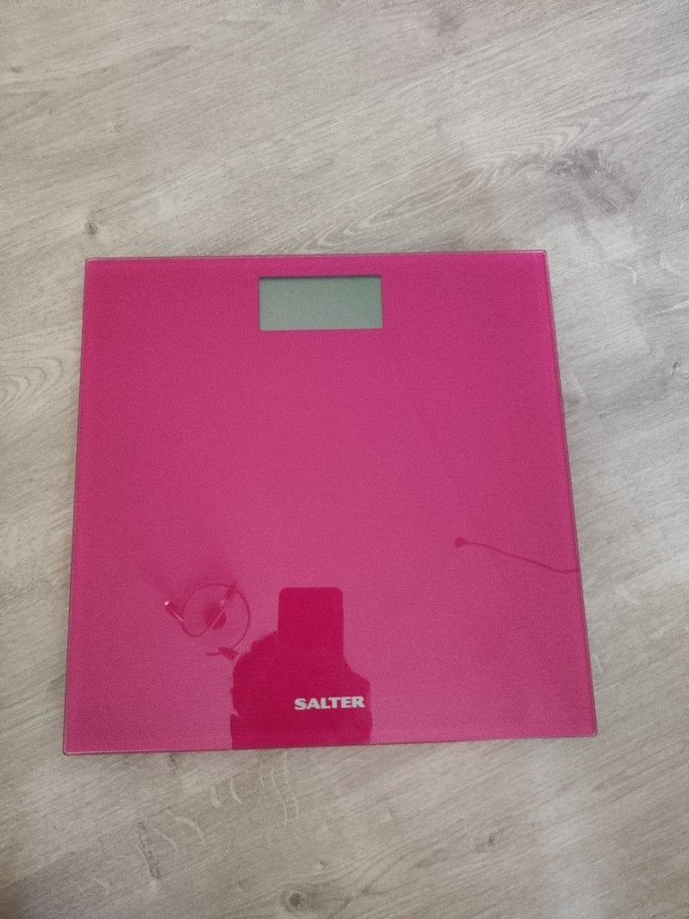 Pèse-personne électronique Salter 9069 BL3R (Rose), 500 grammes ou plus gros, Enlèvement, Utilisé, 50 à 100 kg