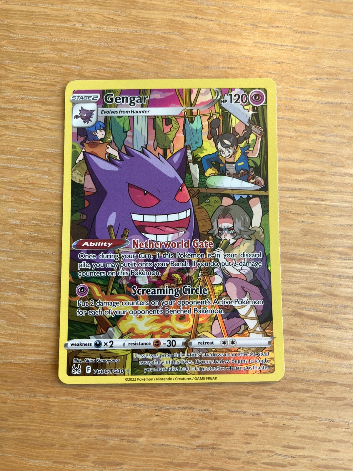 Gengar TG Lost Origin pokemon kaart, Ophalen of Verzenden, Zo goed als nieuw, Losse kaart, Foil
