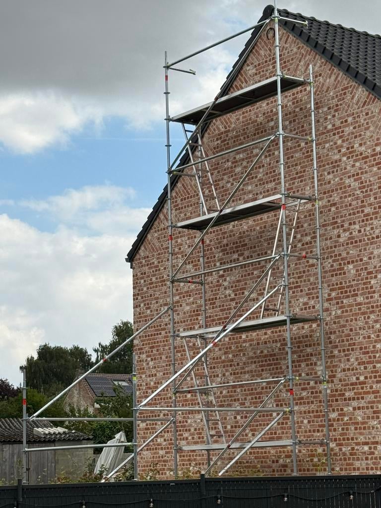 Location échafaudage, Bricolage & Construction, Échafaudages, Enlèvement, Comme neuf, Échafaudage de toiture, 5 mètres de hauteur ou plus