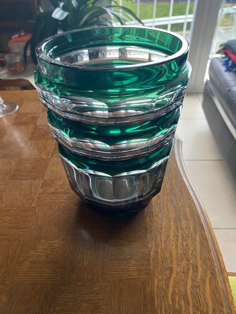 Vase en cristal coloré, Enlèvement, Comme neuf
