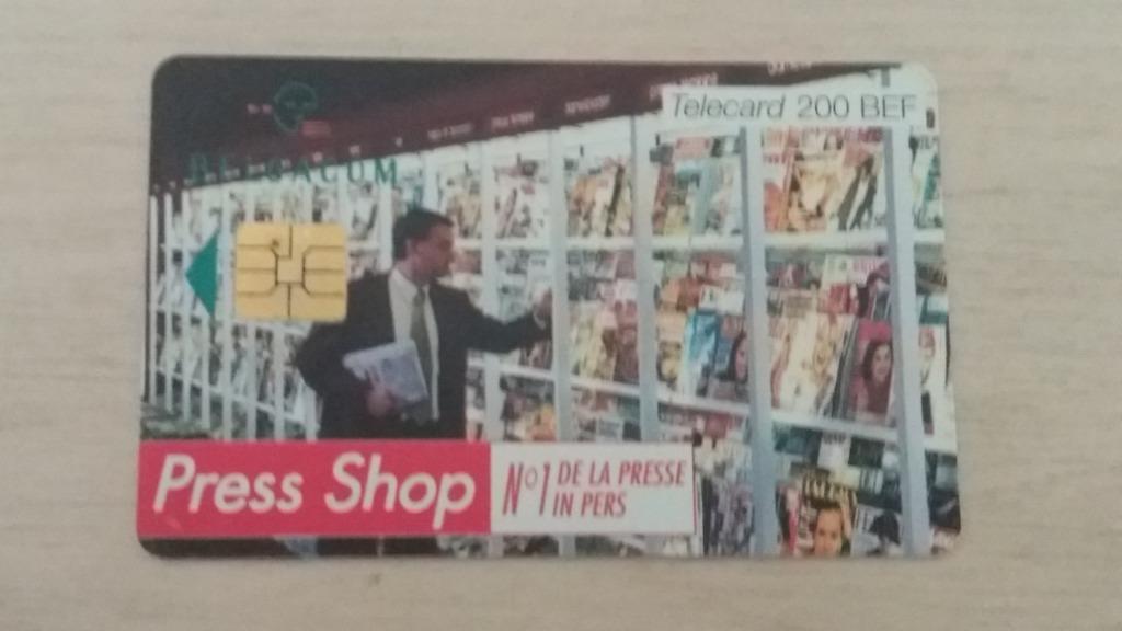 Belgische 200fr vintage smartphonekaart, Ophalen of Verzenden
