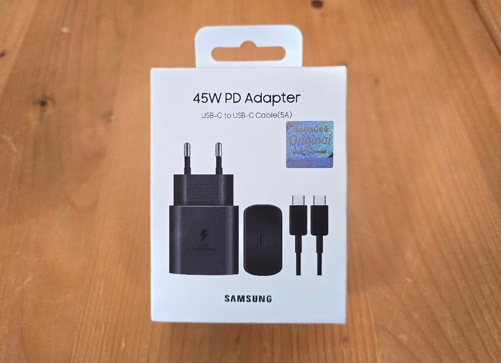 Chargeur Samsung 45W super rapide (PD 3.0) NEUF avec câble, Télécoms, Enlèvement, Neuf, Samsung