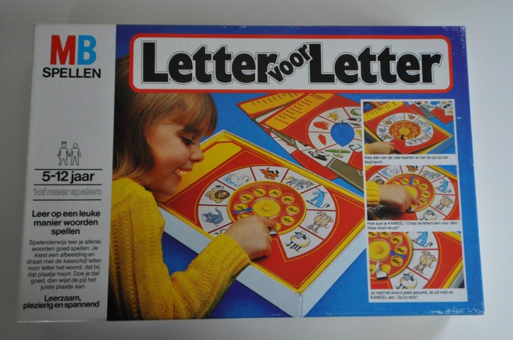 Bordspel letter voor letter, Hobby en Vrije tijd, Ophalen of Verzenden, Zo goed als nieuw, MB SPELLEN