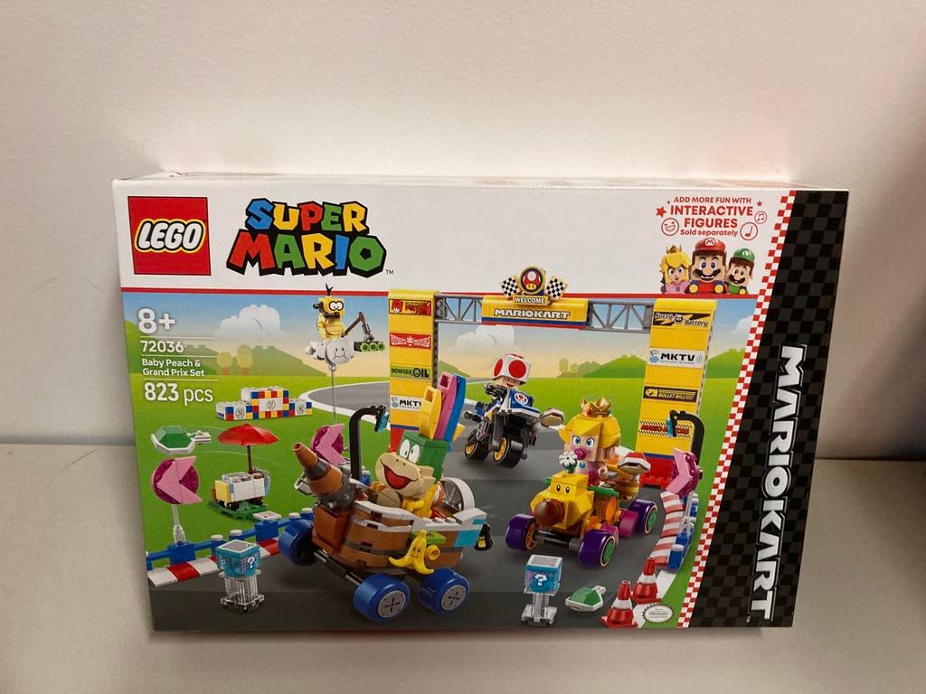 Lego super mario 72036 baby peach and grand prix set, Ophalen of Verzenden, Nieuw, Complete set, Lego