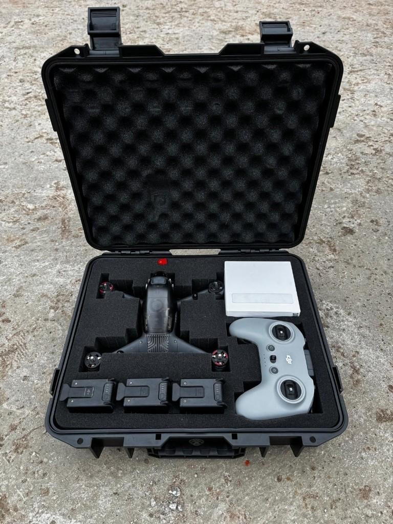 DJI FPV Fly More Combo + hardcase – Compleet – Topstaat, Ophalen, 100 tot 1000 meter, Return to Home, Zo goed als nieuw