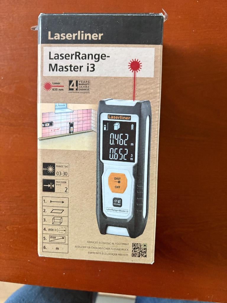 Télémètre Laser range Master i3 - Laserliner - NEUF, Bricolage & Construction, Enlèvement, Neuf, Distance