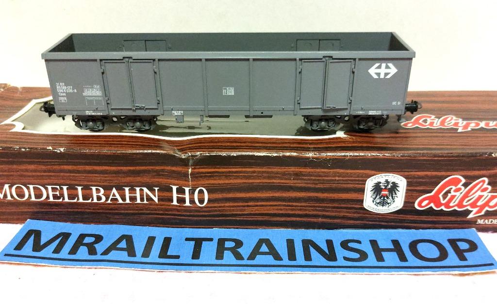 244 90 Liliput HO –Zwitserse open wagen EAOS/Wagon Suisse ou, Hobby en Vrije tijd, Modeltreinen | H0, Gebruikt, Wagon, Gelijkstroom of Wisselstroom