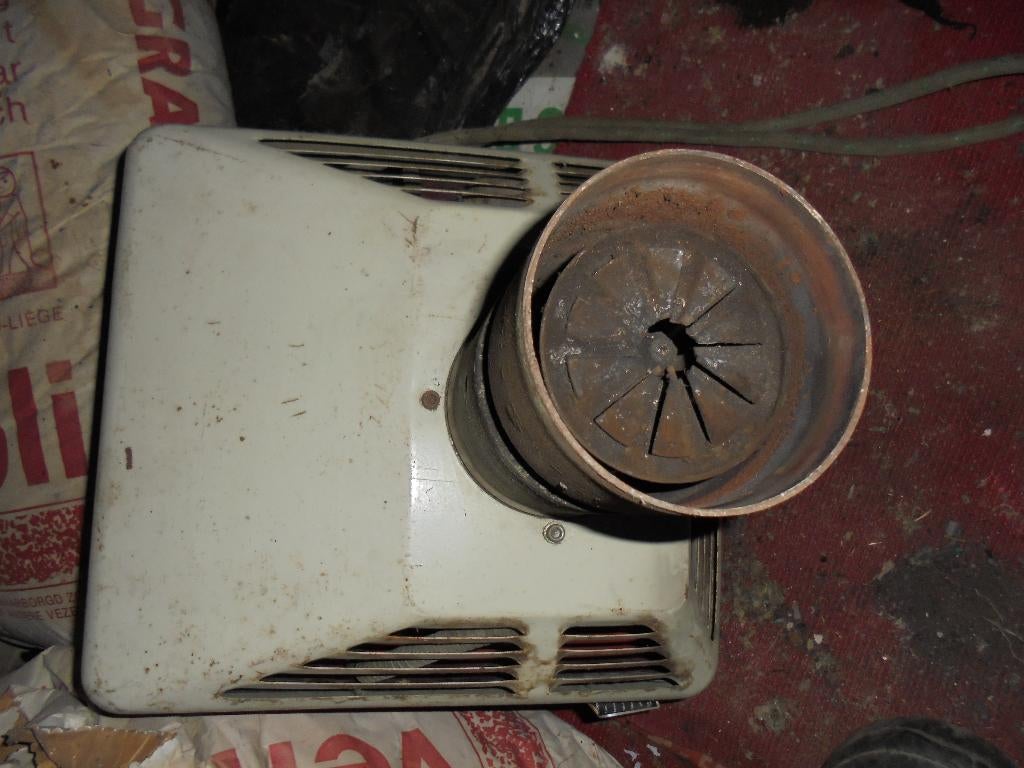 grote ventilator van mazoutbrander Abic, Ophalen