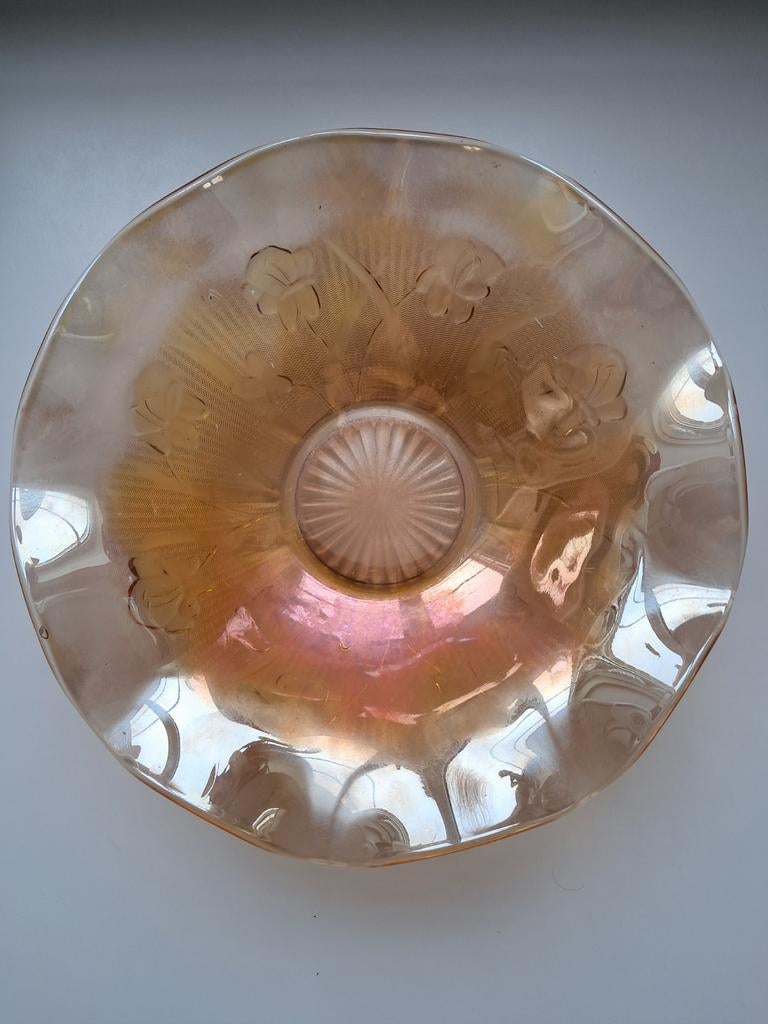 Vintage schaal carnival glas, Ophalen